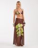 Motel Motel Pumyla bikini top in orchid brown green - 3