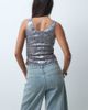 Motel Motel qian sequin tank top in silver - 4