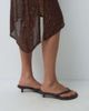 Motel Motel quinn asymm sequin dress in brown - 4