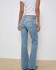 Motel Motel rigid low rise flare jeans in bright blue used - 4