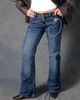 Motel Motel rigid low rise flare jeans in mid blue used - 3