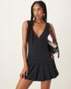 Motel Motel rita pleated detail tailored mini dress in navy - 1