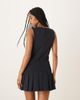 Motel Motel rita pleated detail tailored mini dress in navy - 4