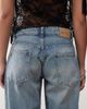 Motel Motel roomy extra wide low rise jeans in powder blue - 4