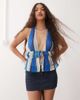 Motel Motel sementara denim mini skirt in indigo-Navy - 1