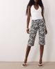 Motel Motel Seni zebra print twill capris-Multi - 1