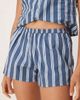 Motel Motel sibo wide stripe shorts in navy - 2