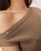 Motel Motel Sojin off-shoulder top with eyelets in gold - 4