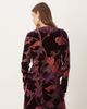 Motel Motel Sukita long sleeve floral top in burgundy-Red - 3