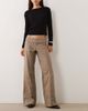 Motel Motel townes stud detail trouser in gray brown - 1