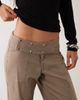 Motel Motel townes stud detail trouser in gray brown - 3