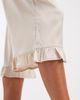 Motel Motel Tunelia satin capri ruffle edge pants in neutral - 4