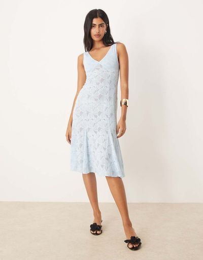 Motel Motel valea midi dress in ice blue