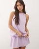 Motel Motel Veloria high halter neck dropped waist dress in lilac-Purple - 2