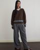 Motel Motel Yarnia slouchy v neck sweater in brown - 2