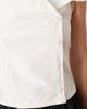 Motel Motel Zosia asymmetric tailored button up blouse in white - 3