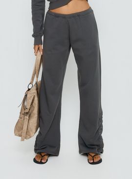 MOTEL Rylan Low Rise Joggers Grey
