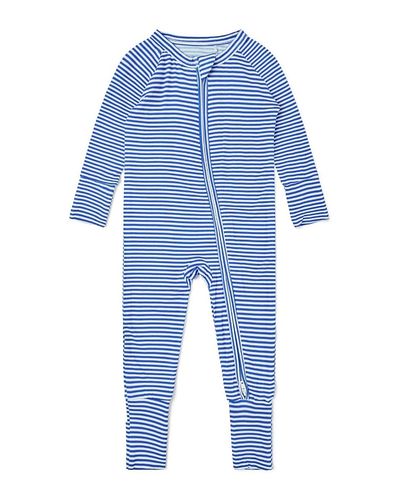 Motette Motette Boys' Cobalt Stripe Bamboo Sleeper