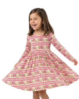 Motette Motette Long Sleeve Twirl Dress