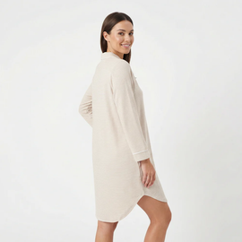 Motette Motette Oatmeal Stripe Sleepshirt