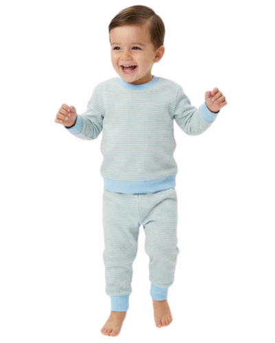Motette Motette Seaside Stripe Little Lounger Sweatsuit