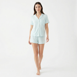 Motette Motette Women's Short Sleeve and Shorts Pajama Set