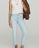MOTHER Dazzler Crop Mid-Rise Straight Jeans - 2
