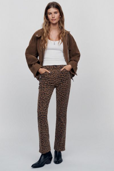 MOTHER Hustler Floor High-Rise Cropped Straight-Leg Jeans