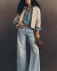MOTHER Lemon Twist High-Rise Wide-Leg Skimp Jeans - 1