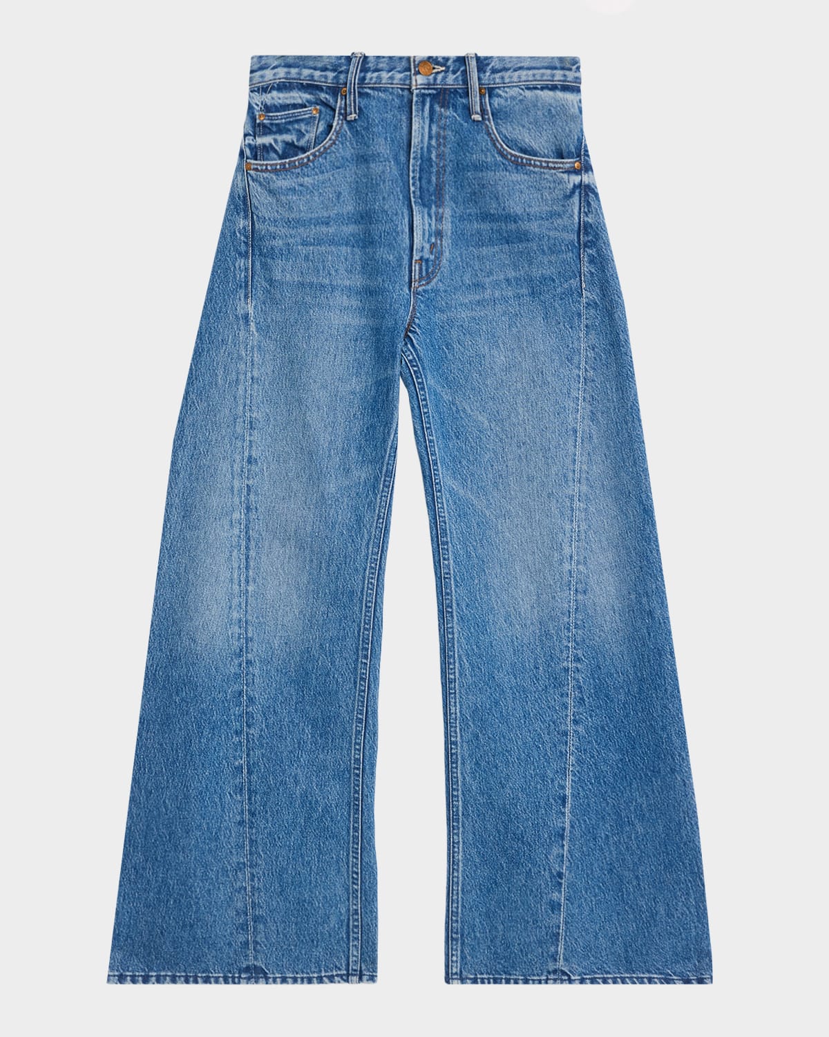MOTHER Lil Lemon Twist Wide-Leg Jeans