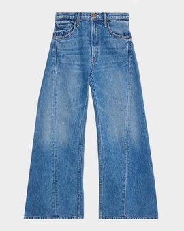 MOTHER Lil Lemon Twist Wide-Leg Jeans