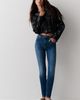 MOTHER Looker Mid-Rise Skinny Straight-Leg Jeans - 1
