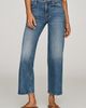 MOTHER Maven Mid-Rise Cropped Wide-Leg Jeans - 3