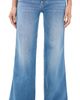 MOTHER MOTHER Hustler Roller Double Sneak Jeans Saddle Up - 1