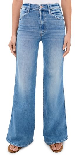 MOTHER MOTHER Hustler Roller Double Sneak Jeans Saddle Up