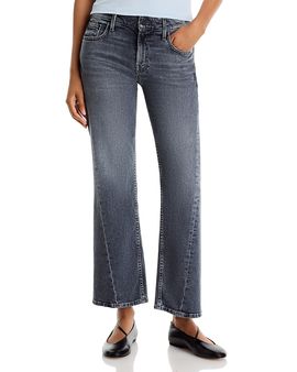Mother Mother Lil Bookie Twist Low Rise Jeans in Rock Hard