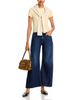 Mother Mother Lil Lemon Twist High Rise Wide Leg Jeans in Fresh Squeezed - 2