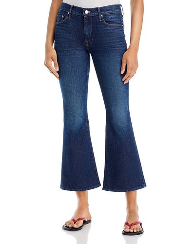 Mother Mother Lil Weekender Mid Rise Flared Jeans in Kicks And Riffs