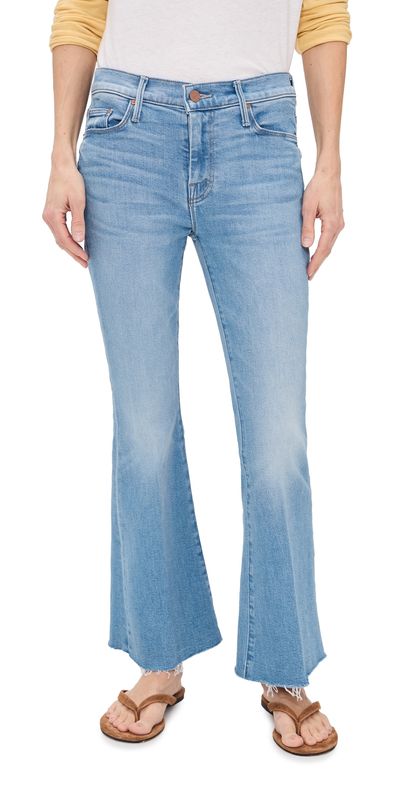 MOTHER MOTHER Petite Lil Weekender Fray Jeans Satisfy Your Cravings