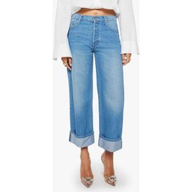 MOTHER MOTHER SNACKS! The Smoothie Cuffed Crop Wide Leg Jeans