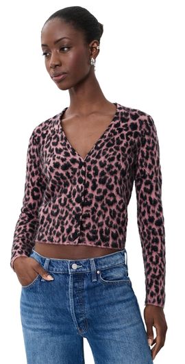 MOTHER MOTHER The Baby Peek-A-Boo Cardigan Black/Pink