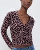 MOTHER MOTHER The Baby Peek-A-Boo Cardigan Black/Pink - 2
