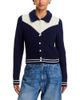 Mother Mother The Baby Raquette Color Blocked Cardigan - 1