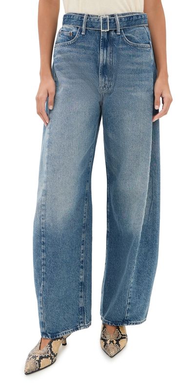 MOTHER MOTHER The Belted Spoonful Nerdy Barrel Jeans Tootsie