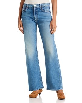 Mother Mother The Bookie Sneak Mid Rise Bootcut Jeans in Playback