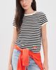 MOTHER MOTHER The Boxy Goodie Goodie Tee Black And Cream Striipe - 2