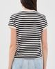 MOTHER MOTHER The Boxy Goodie Goodie Tee Black And Cream Striipe - 3
