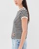 MOTHER MOTHER The Boxy Goodie Goodie Tee Black And Cream Striipe - 4