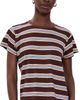 MOTHER MOTHER The Boxy Goodie Goodie Tee Jer Rum Raisin Stripe - 1