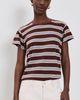 MOTHER MOTHER The Boxy Goodie Goodie Tee Jer Rum Raisin Stripe - 2